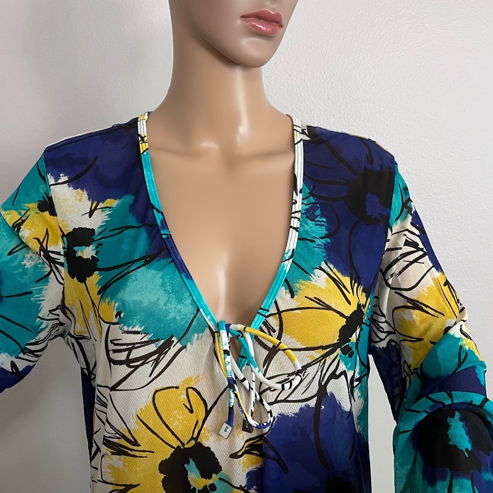 Be Creative Women’s Floral-Print Cover-Up Dress - Picture 2 of 11